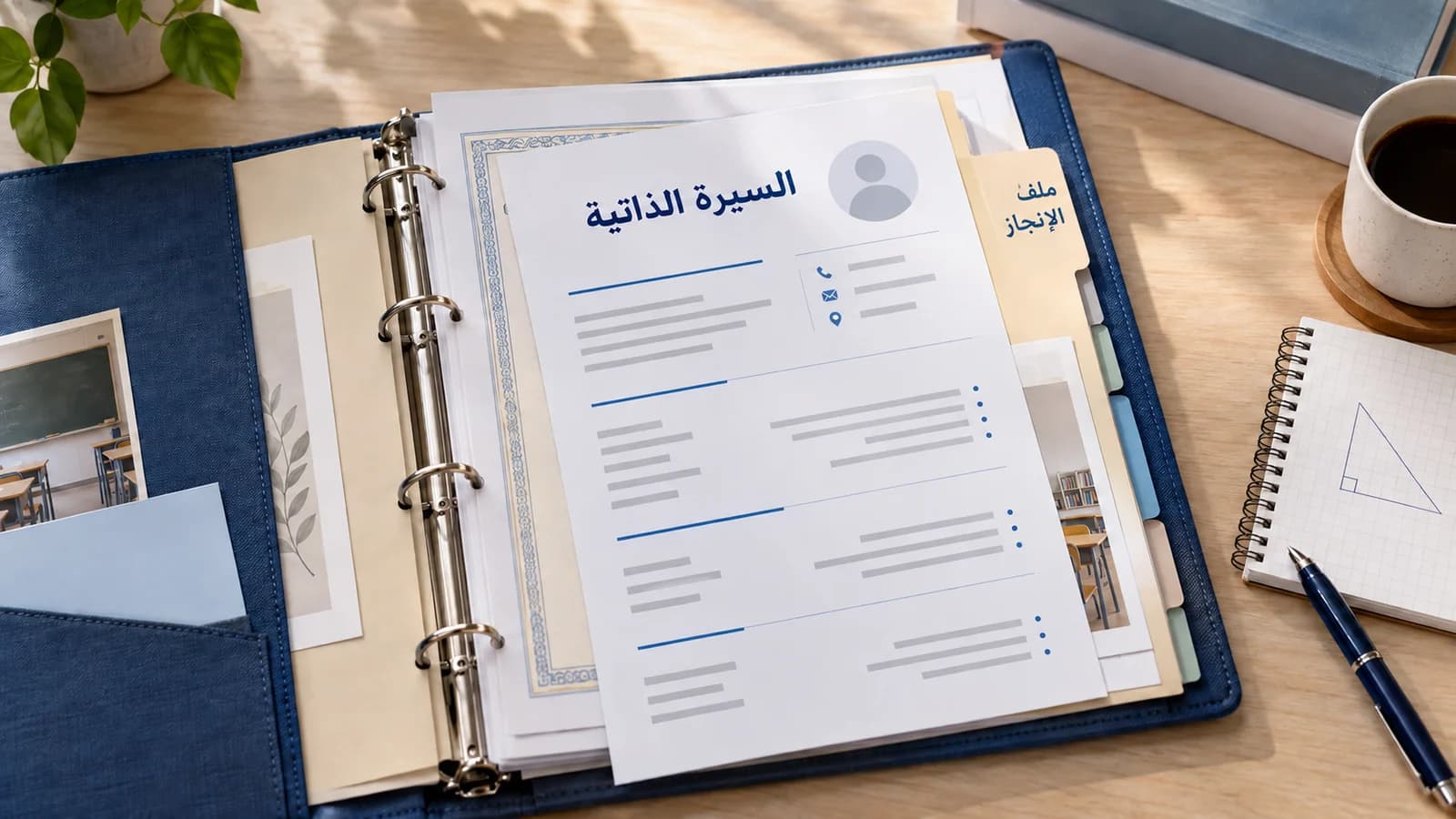 صورة غلاف مقال: السيرة الذاتية لملف الإنجاز: نماذج جاهزة للطباعة والتعديل